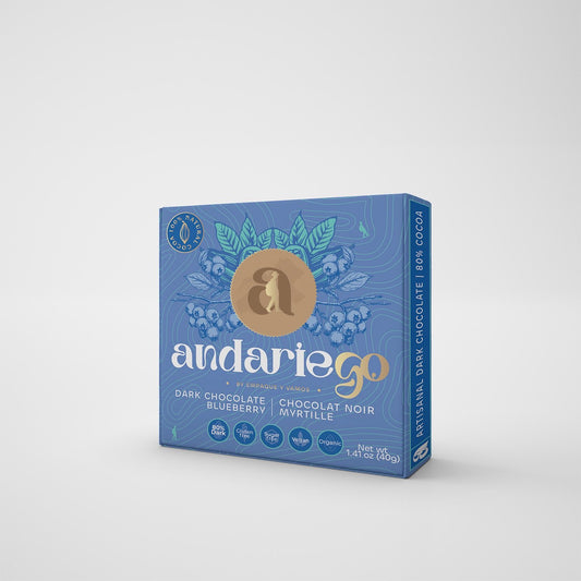Blueberry Dark Chocolate Bar – 80%